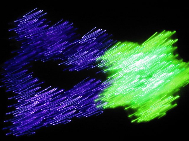 blury xmas lighting effect with surreal colours