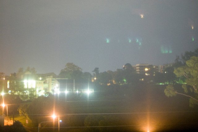 blurred out of focus effect - city lights at night