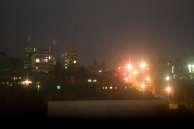 blurred out of focus effect - city lights at night