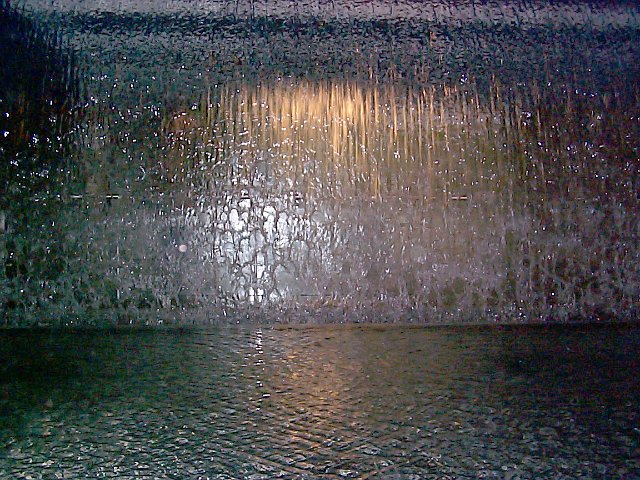 study of water and flash light reflections