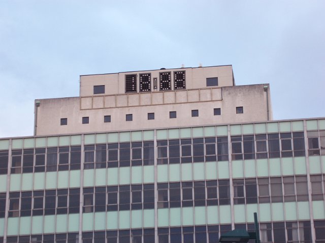 retro, broken digital clock