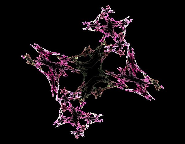 fractal pattern on black