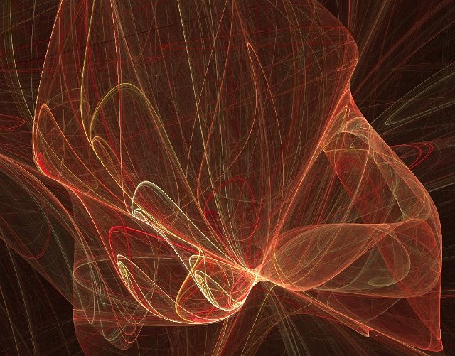 cractal bow pattern in orange