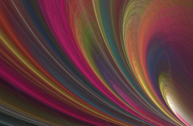 computer generated colorful curves