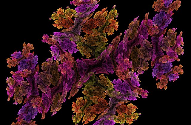 computer generated floral style fractal patterns