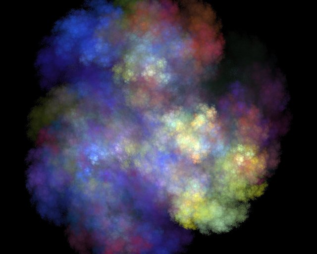 soft coloured cloud of fractal light that looks like chalk pastels or clouds of smoke