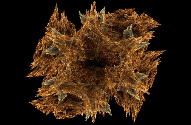 computer generated 3d effect on black background