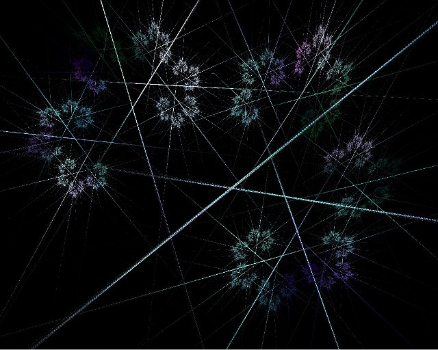 abstract lines and floral fractal memes