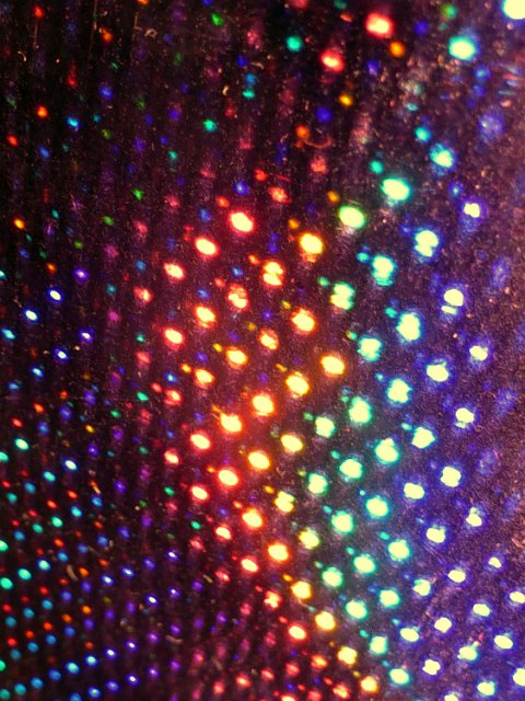 a grungy background with coloured spots of light