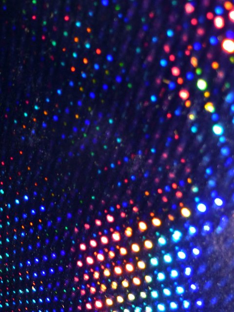 an array of colorful lights creating an unusual design backdrop