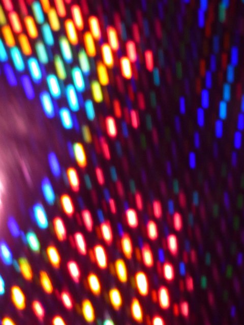 a colour controurmap with a motion effect on black background