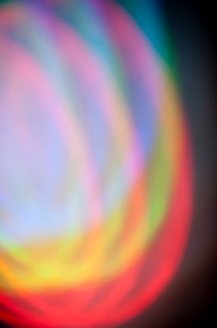 white light mixed from red green and blue lamps