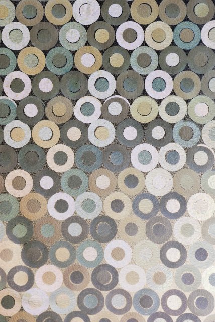 metallic circle pattern