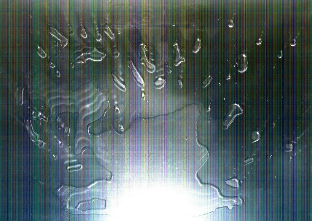 outlines or water drops on top of a scanner