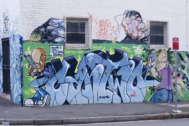 Graffiti artwork wall