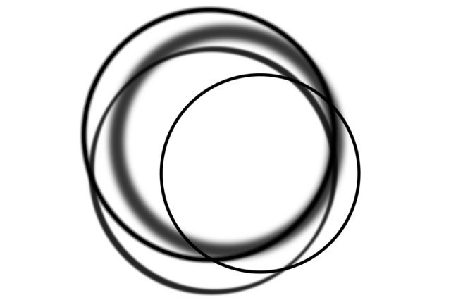 patterns of overlapping circles on white