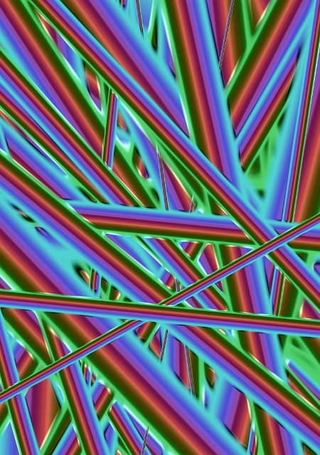 multicoloured psychedelic overlapping effect