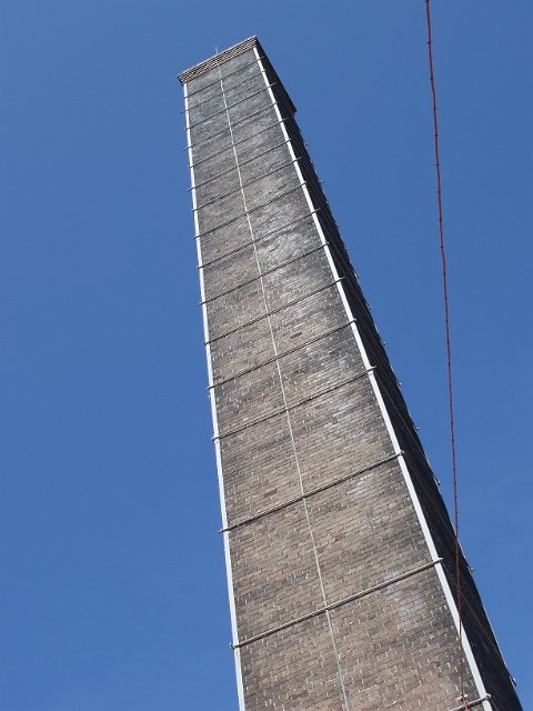 tall saquare brick chimney