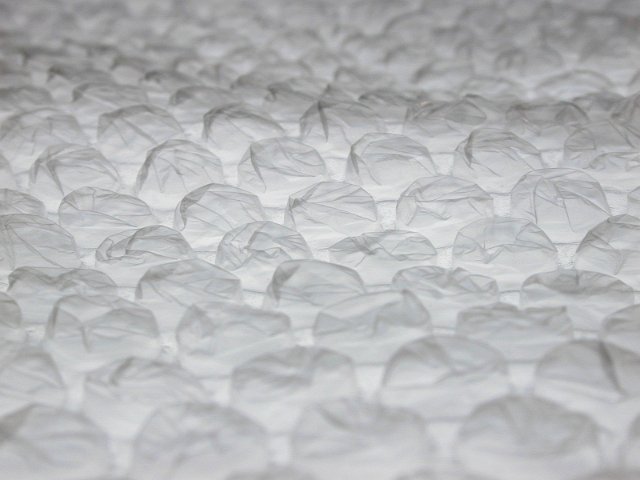 plastic popping fun - texture of a bubblewrap sheet